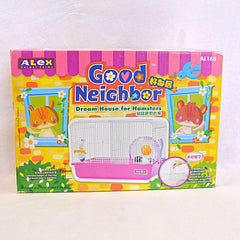 ALEX Kandang Hamster AL168 Good Neighbour Hamster Cage Purple Small Animal Habitat Alex 