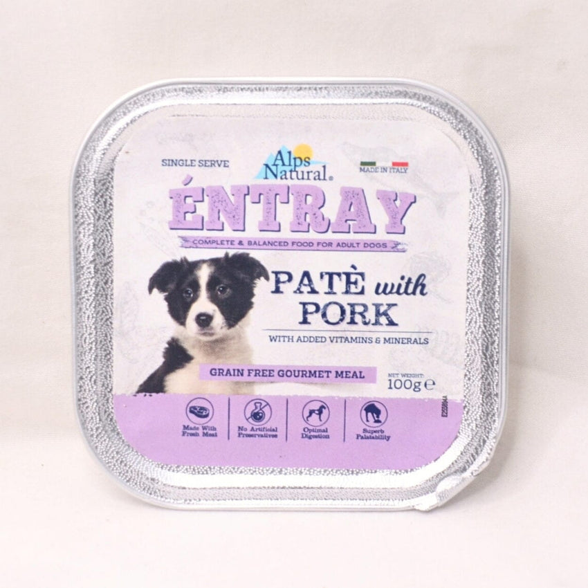 ALPSNATURAL Makanan Anjing Entray Pate with Pork 100gr no type Tidak ada merek 