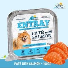 ALPSNATURAL Makanan Anjing Entray Pate with Salmon 100gr Dog Food Wet Alps Natural 