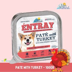 ALPSNATURAL Makanan Anjing Entray Pate with Turkey 100gr no type Tidak ada merek 