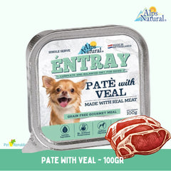 ALPSNATURAL Makanan Anjing Entray Pate with Veal 100gr Dog Food Wet Alps Natural 