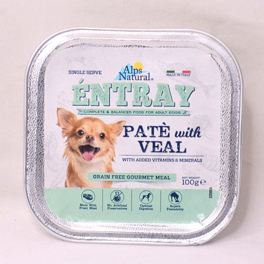 ALPSNATURAL Makanan Anjing Entray Pate with Veal 100gr Dog Food Wet Alps Natural 