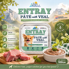 ALPSNATURAL Makanan Anjing Entray Pate with Veal 100gr no type Tidak ada merek 