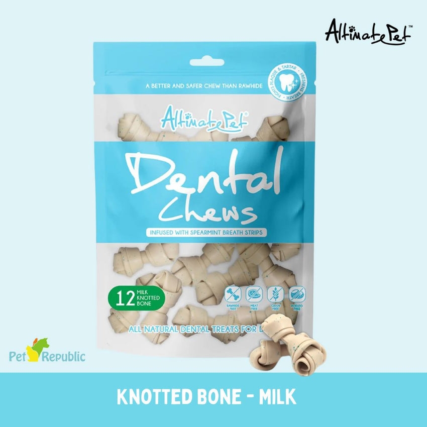 ALTIMATEPET Dental Chew Knotted Bone Milk 150g no type AltimatePet 