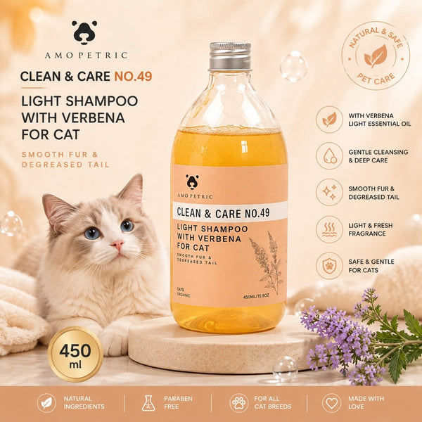 AMOPETRIC 49 Shampoo with Vervain Light Essential Oil for Cats 450ml no type Tidak ada merek 