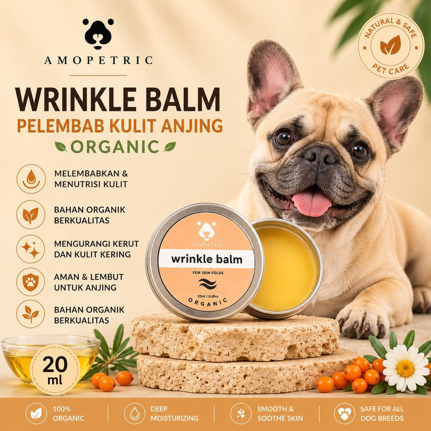 AMOPETRIC Organic Wrinkle Balm 20ml Grooming Pet Care Pet Republic Indonesia 