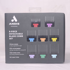 ANDIS Univeral Stainless Steel Combs 8 Piece Set no type Tidak ada merek 