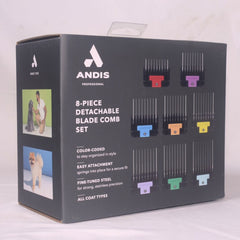 ANDIS Univeral Stainless Steel Combs 8 Piece Set no type Tidak ada merek 
