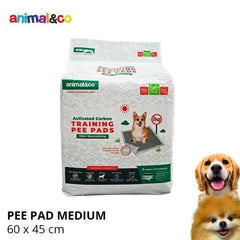 ANIMALCO Alas Kandang Carbon Pee Pad 45x60cm 30pcs no type Tidak ada merek 