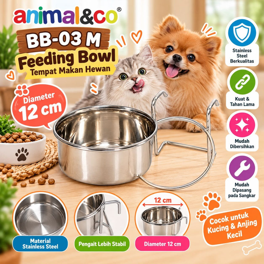 ANIMALCO BB03M Tempat Makan Burung Feeding Bowl 12cm Pet Bowl Pet Republic Indonesia 