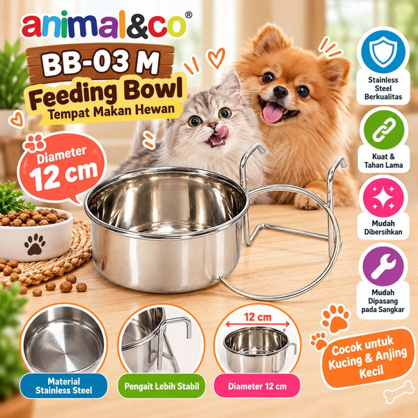 ANIMALCO BB03M Tempat Makan Burung Feeding Bowl 12cm Pet Bowl Pet Republic Indonesia 