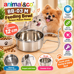 ANIMALCO BB03M Tempat Makan Burung Feeding Bowl 12cm Pet Bowl Pet Republic Indonesia 