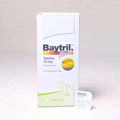 BAYTRIL Obat Antibiotik Flavour Tablet 15mg 1pcs no type Tidak ada merek 
