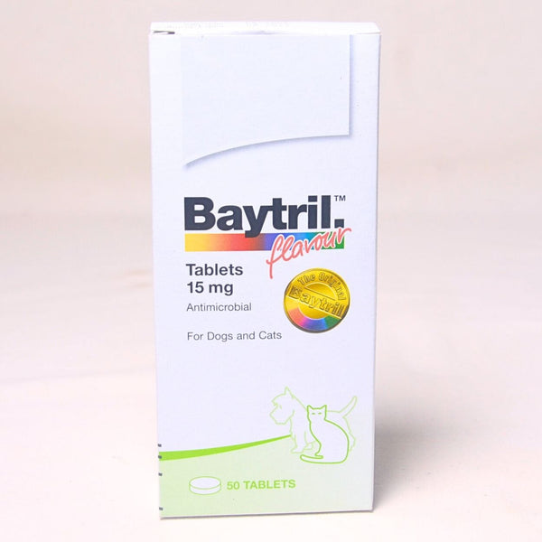 BAYTRIL Obat Antibiotik Flavour Tablet 15mg 1pcs no type Tidak ada merek 