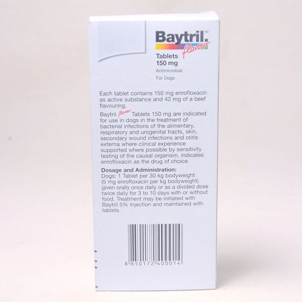 BAYTRIL Obat Antibiotik Flavour Tablets 150 Mg 1 pcs no type Tidak ada merek 