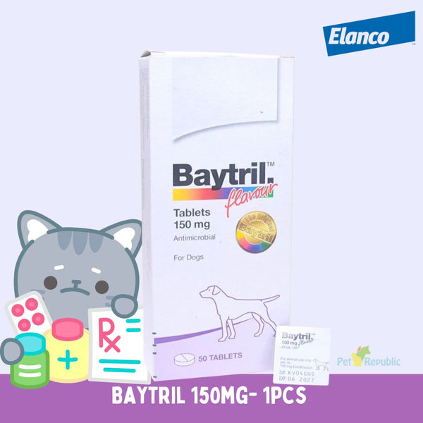 BAYTRIL Obat Antibiotik Flavour Tablets 150 Mg 1 pcs no type Tidak ada merek 