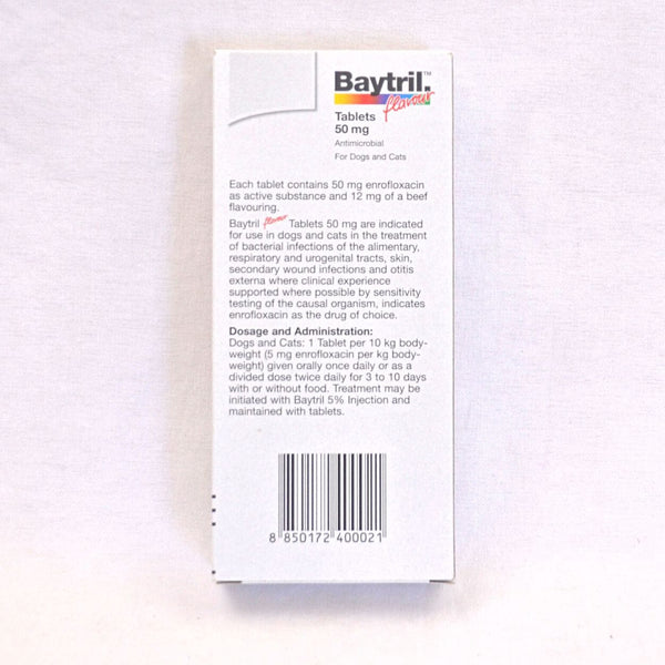 BAYTRIL Obat Antibiotik Flavour Tablets 50 Mg 1 pcs no type Tidak ada merek 