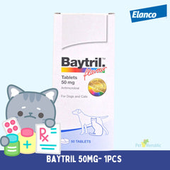 BAYTRIL Obat Antibiotik Flavour Tablets 50 Mg 1 pcs no type Tidak ada merek 