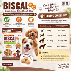 BISCAL Snack Anjing Biskuit Small Bites 65G no type Tidak ada merek 