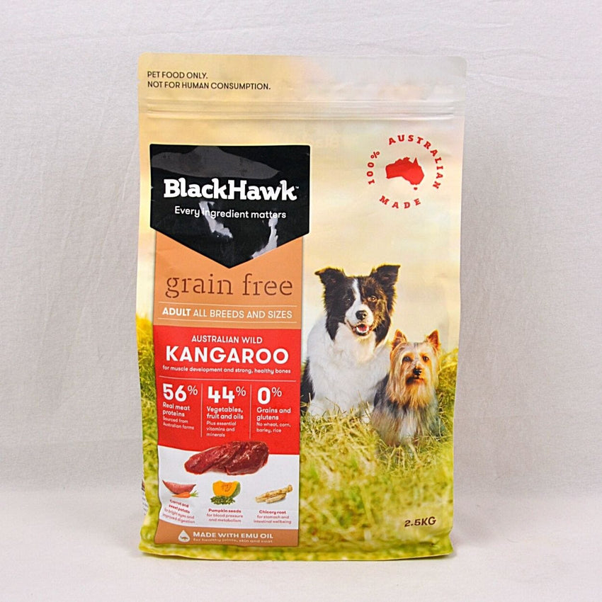 BLACKHAWK Makanan Anjing Grain Free Kangaroo 2,5kg no type Tidak ada merek 