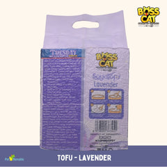 BOSSCAT Pasir Kucing Tofu Cat Litter Lavender 7L Cat Sanitation Tidak ada merek 