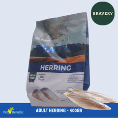 BRAVERY Makanan Kucing Adult Cat Herring 400gr cat dry food Tidak ada merek 