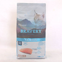 BRAVERY Makanan Kucing Kitten Salmon 2kg no type Tidak ada merek 
