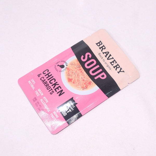 BRAVERY Makanan Kucing Soup Chicken Carrot 40g no type Bravery 