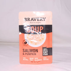BRAVERY Makanan Kucing Soup Salmon And Pumpkin 40g no type Bravery 