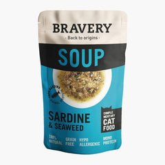 BRAVERY Makanan Kucing Wet Food Soup Sardine Seaweed 40gr Cat Food Wet Tidak ada merek 