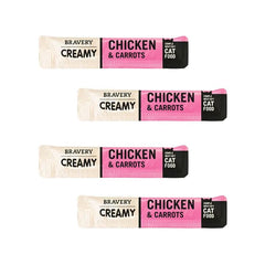 BRAVERY Snack Kucing Creamy Chicken and Carrot 60gr Cat Snack Tidak ada merek 