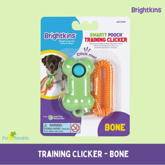 BRIGHTKINS Smarty Pooch Training Clicker Bone Hobi & Koleksi > Perawatan Hewan > Mainan Hewan Pet Republic Indonesia 