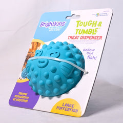 BRIGHTKINS Treat Dispenser Tough And Tumble Large Pufferfish no type Tidak ada merek 
