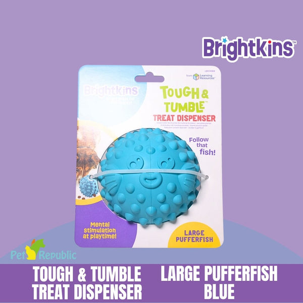 BRIGHTKINS Treat Dispenser Tough And Tumble Large Pufferfish no type Tidak ada merek 