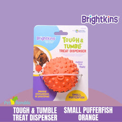 BRIGHTKINS Treat Dispenser Tough And Tumble Small Pufferfish no type Tidak ada merek 