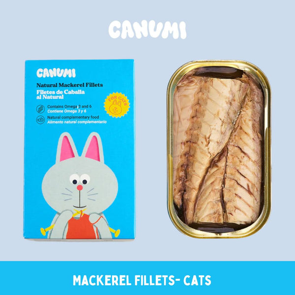 CANUMI Makanan Kucing Mackerel Fillets for Cats Cat Food Wet Tidak ada merek 