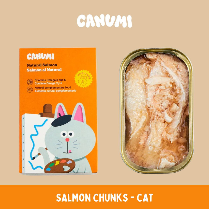CANUMI Makanan Kucing Salmon Chunks for Cats Cat Food Wet Tidak ada merek 