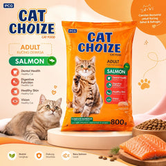 CATCHOIZE Makanan Kucing Adult Cat Salmon 800g Cat Food Dry CAT CHOIZE 