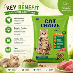 CATCHOIZE Makanan Kucing Adult Cat Tuna 800g Hobi & Koleksi > Perawatan Hewan > Makanan & Vitamin Hewan CAT CHOIZE 