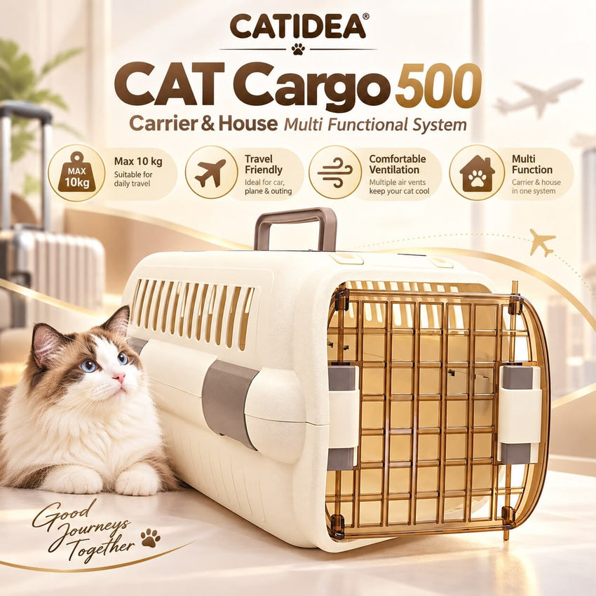 CATIDEA Kandang Travel Kucing Cat Cargo 500 no type Tidak ada merek 