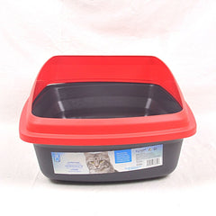 CATIT 36622 Toilet Kucing Rimmed Cat Pan Charcoal Red Medium no type Cat It 