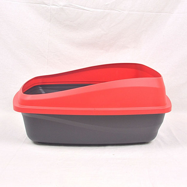 CATIT 36622 Toilet Kucing Rimmed Cat Pan Charcoal Red Medium no type Cat It 