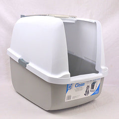 CATIT 50702 Toilet Kucing Hooded Cat Pan White-Grey no type Tidak ada merek 