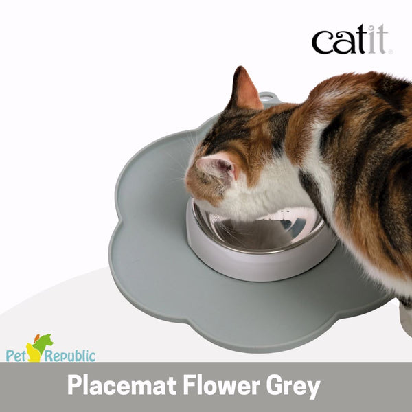 CATIT Flower Shape Placemat Grey Medium no type Tidak ada merek 