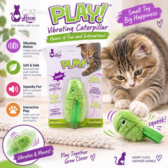 CATIT Mainan Kucing Love Play Vibrating Caterpillar no type Tidak ada merek 