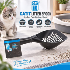 CATIT Serokan Pasir Kucing Litter Spoon Black Cat Sanitation Tidak ada merek 