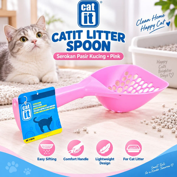 CATIT Serokan Pasir Kucing Litter Spoon Pink no type Tidak ada merek 