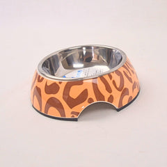 CATIT Tempat Makan 2in1 Stainless Style Bowl XSmall Leopard no type Tidak ada merek 
