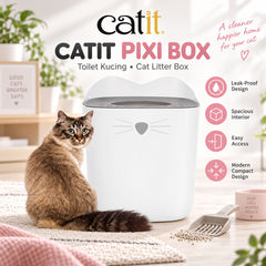 CATIT Toilet Kucing Pixi Box Cat Litter no type Tidak ada merek 