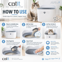 CATIT Toilet Kucing Pixi Box Cat Litter no type Tidak ada merek 